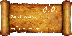 Gertl Olinda névjegykártya